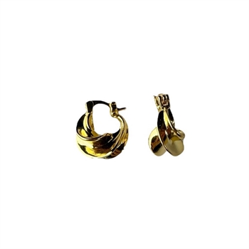 Pico Afrika Petite Hoops i forgyldt messing  Y01007-FG